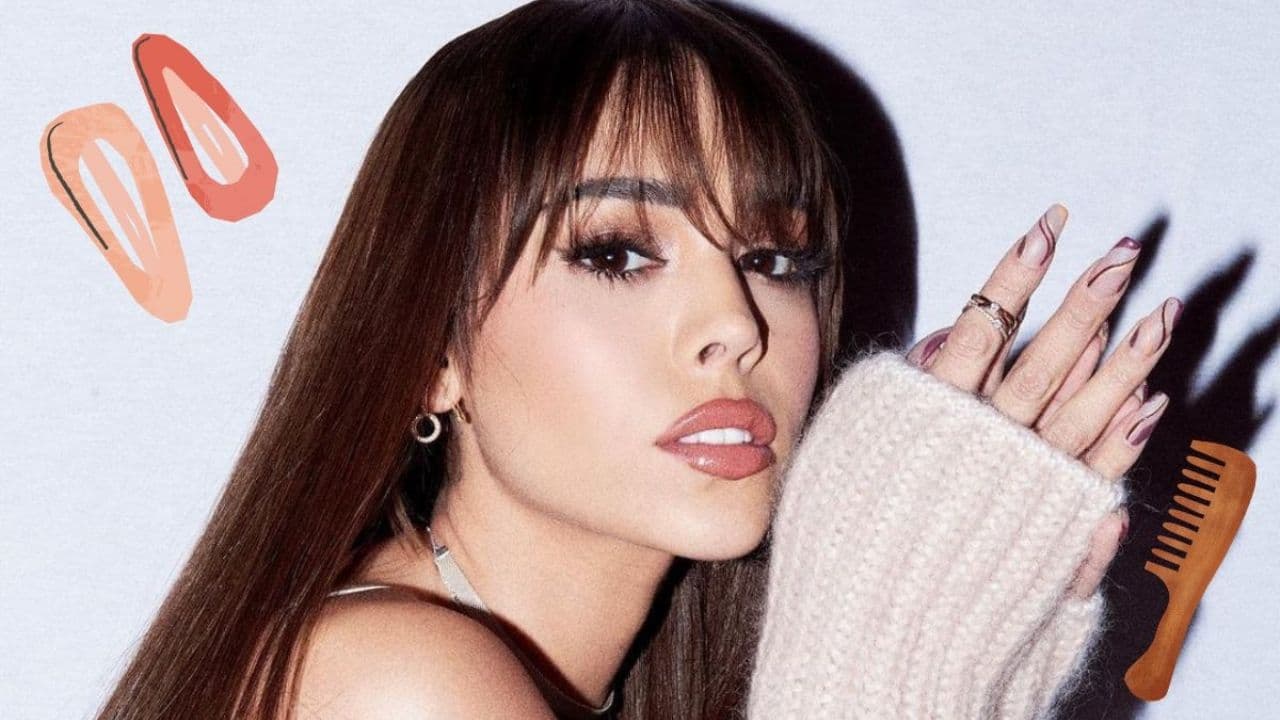5 peinados con cabello largo de Danna Paola que puedes llevar al trabajo