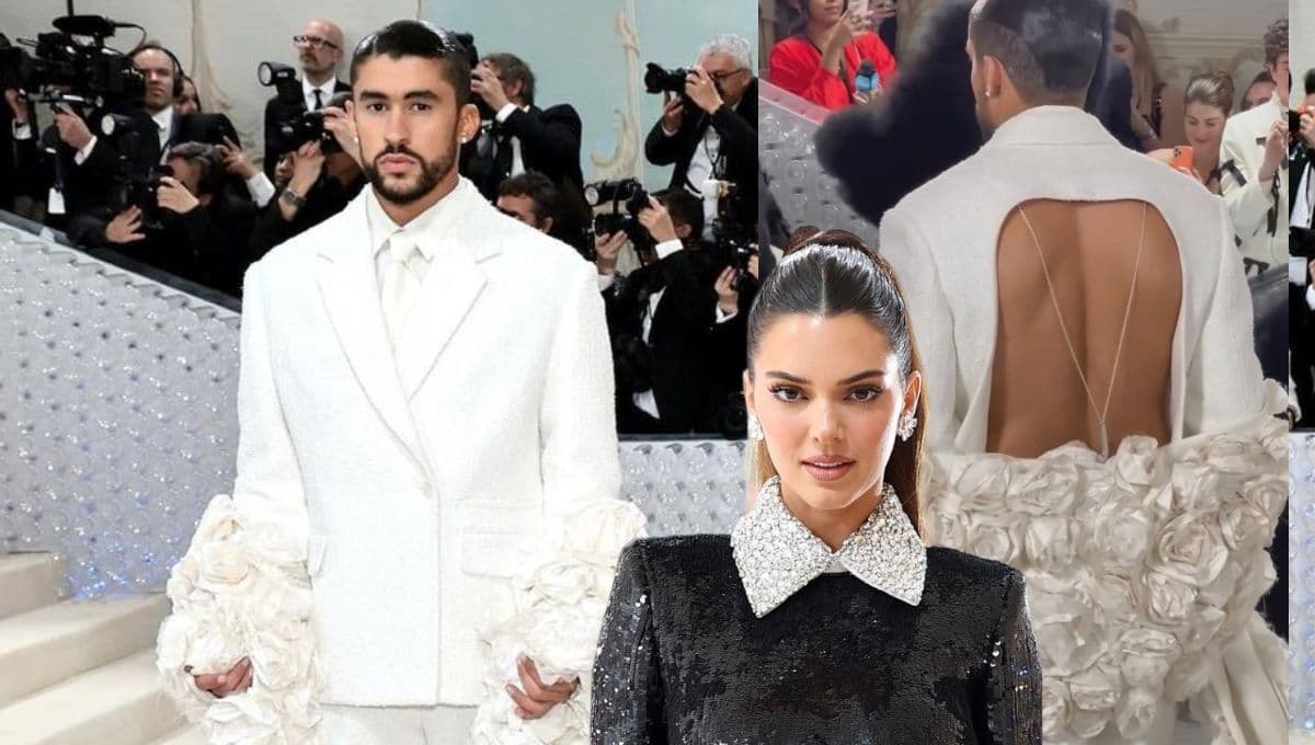 ¿Por Kendall Jenner? El verdadero significado de la letra J en el traje de Bad Bunny en la Met Gala 2023