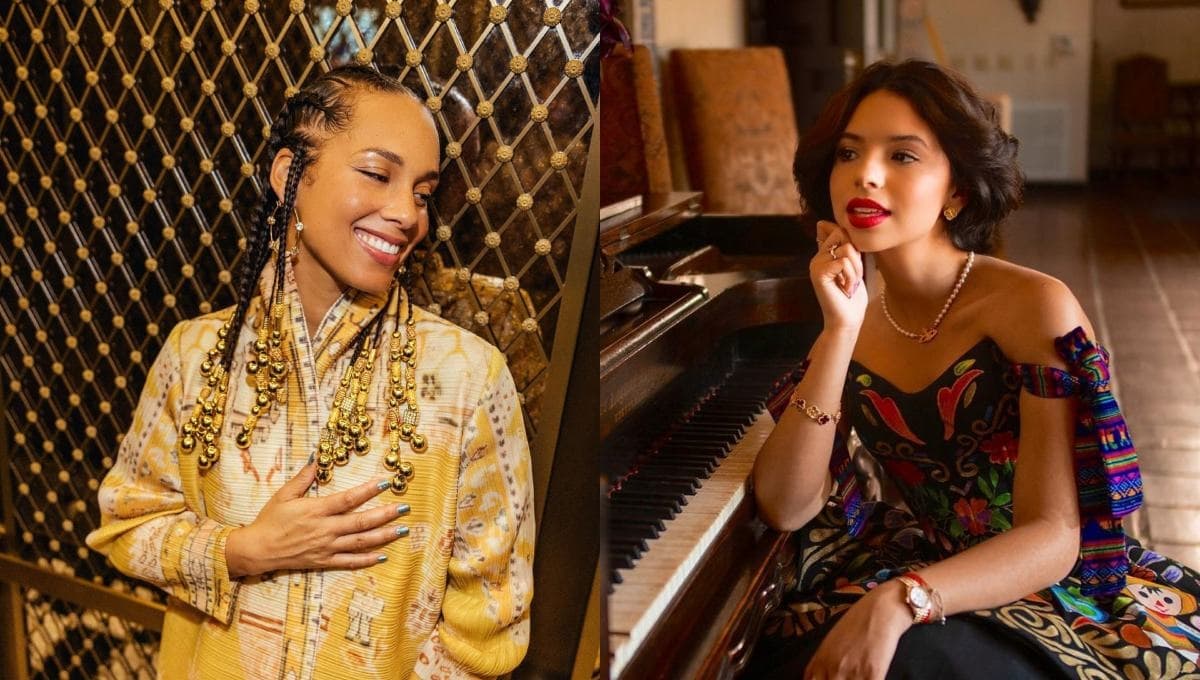Ángela Aguilar se roba el show de Alicia Keys y le lleva mariachi
