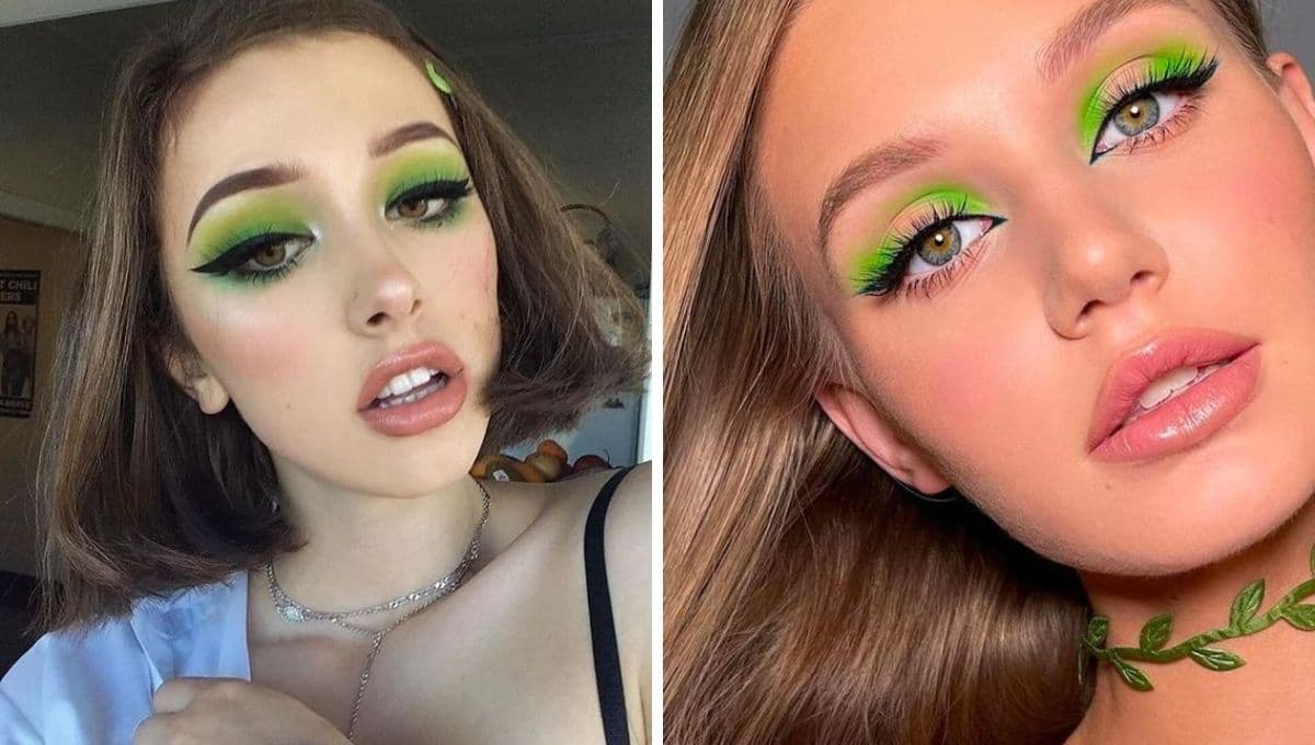 5 maquillajes bonitos y verdes para verte preciosa en el concierto de Feid en el Palacio de los Deportes
