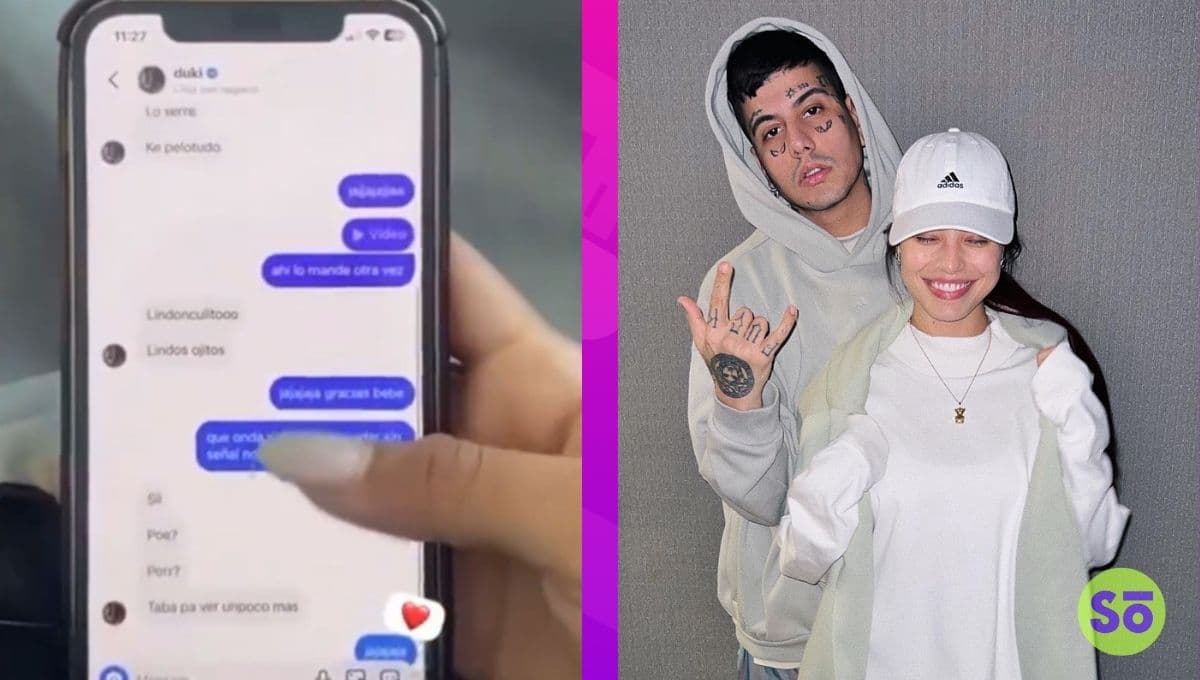 ¿Duki le fue infiel a Emilia? Difunden supuestos mensajes comprometedores con otra mujer