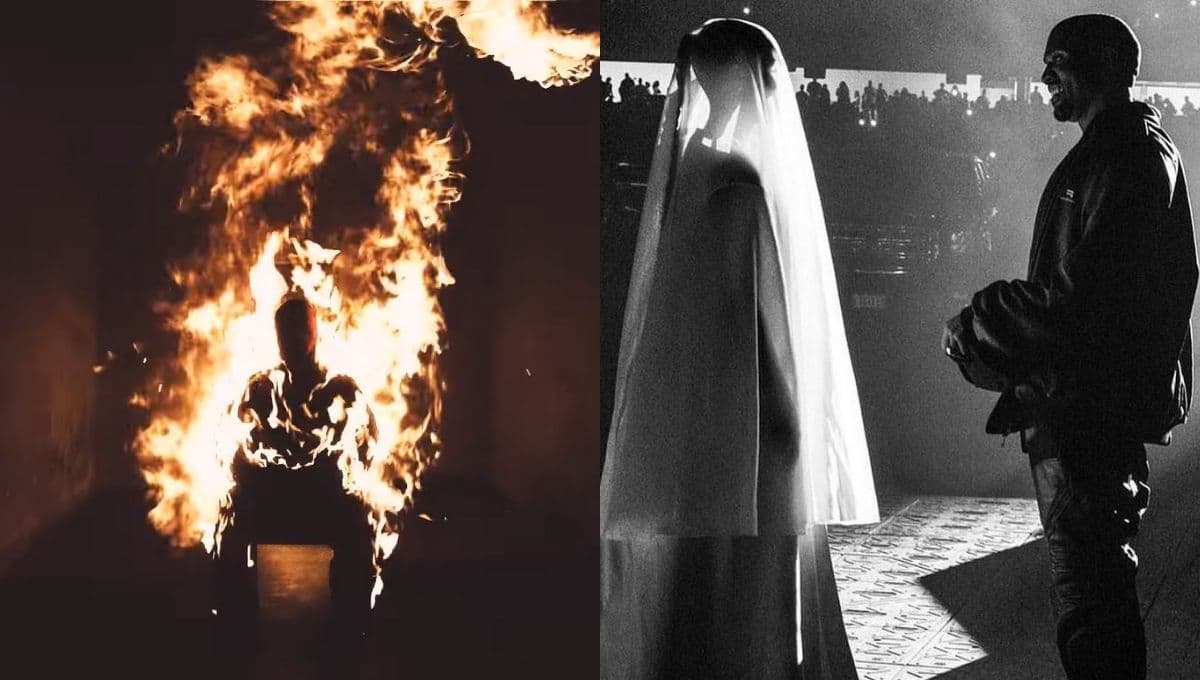 Kanye West se PRENDE FUEGO y reencuentra con Kim Kardashian en el nuevo VIDEO de ‘Come to Life’
